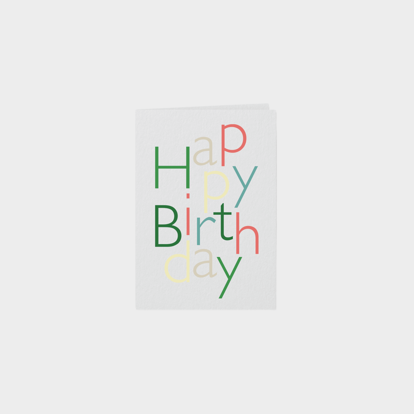 Folding card birthday colorful